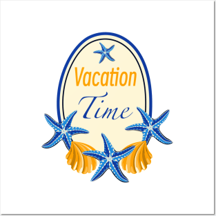 Vacation time logo Posters and Art